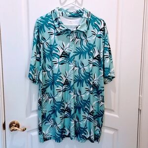 Teal Hawaiian BCG Golf Shirt 3XL